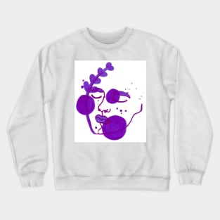 Purple Face Crewneck Sweatshirt